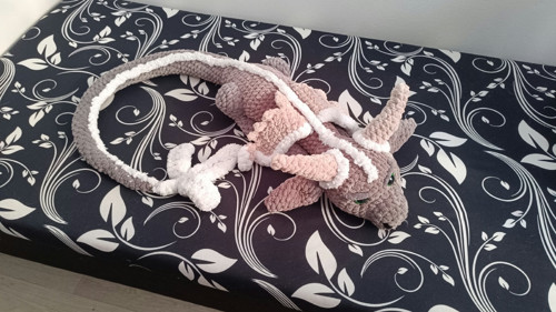 Velký háčkovaný drak — foto 2