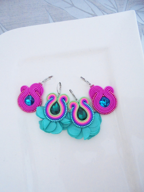 Soutache náušnice 2páry — foto 2