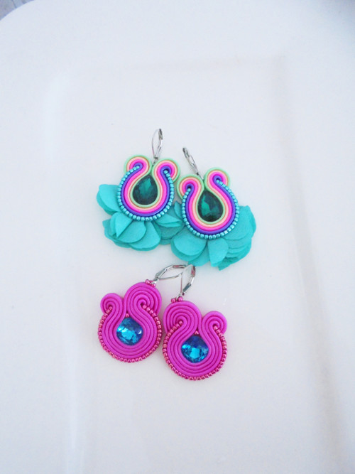 Soutache náušnice 2páry — foto 3