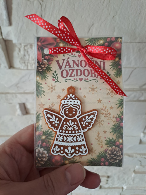 Vánoční ozdoby perníčky - sada 8ks — foto 2