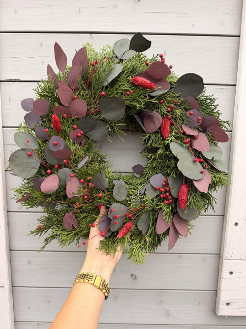 Věnec Bordó Eucalyptus — foto 4