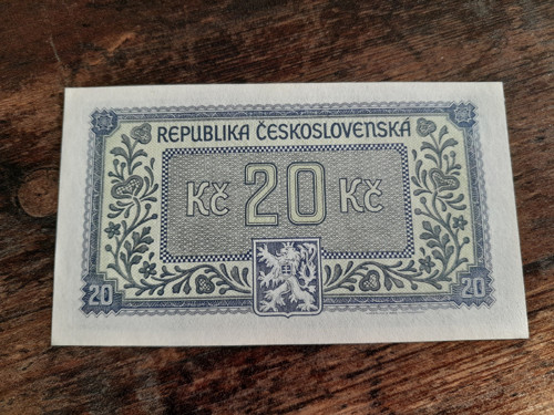 20 korun 1945 Borovský — foto 4