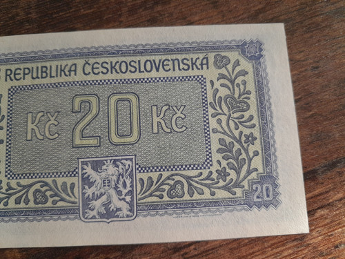 20 korun 1945 Borovský — foto 6