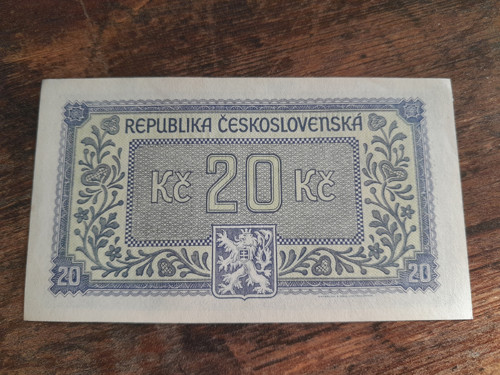 20 korun 1945 Borovský — foto 4