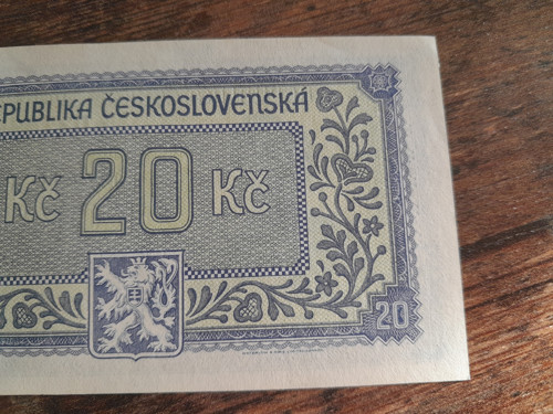 20 korun 1945 Borovský — foto 6