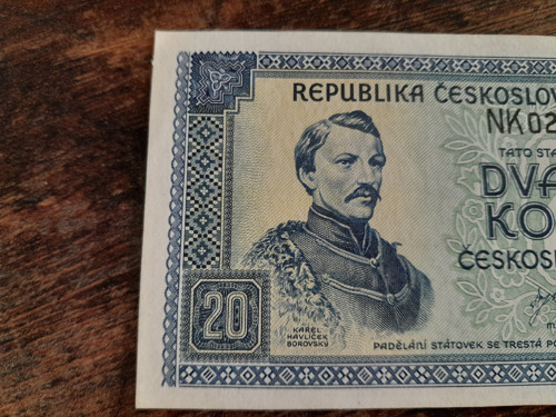 20 korun 1945 Borovský — foto 2