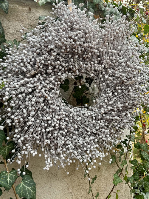 Lněný věnec - velký — foto 3