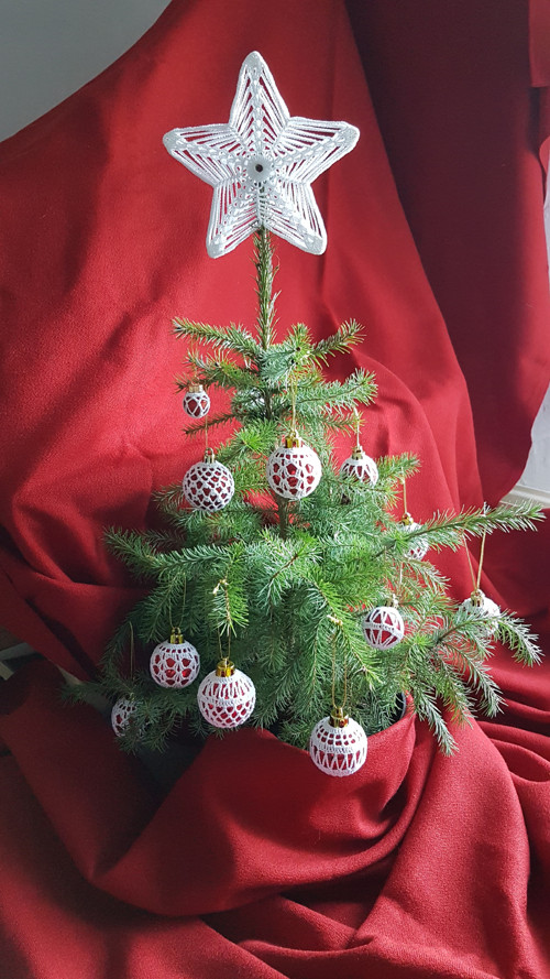 Háčkovaná vánoční hvězda — foto 3