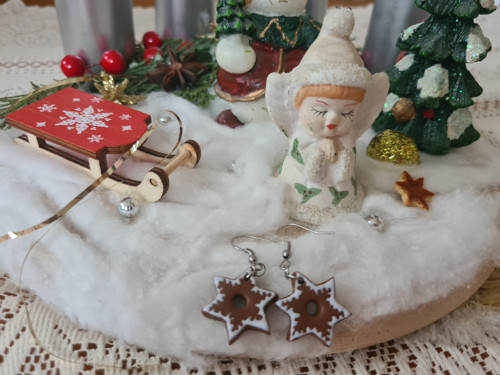 Perníčkové náušnice - hvězdička — foto 4