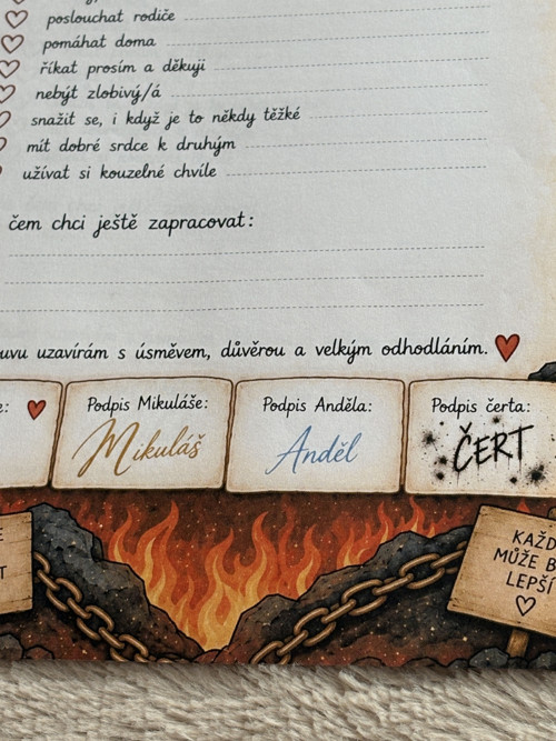 Smlouva S Mikulášem, Andělem A Čertem – slib — foto 3
