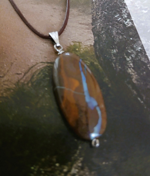 Náhrdelník s australským boulder opálem.... — foto 3