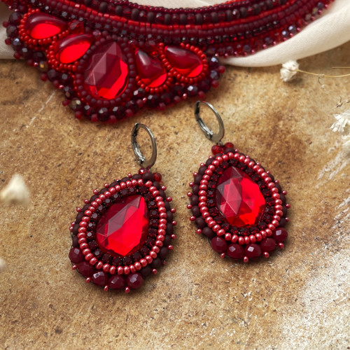 Náušnice Ruby Flame — foto 5