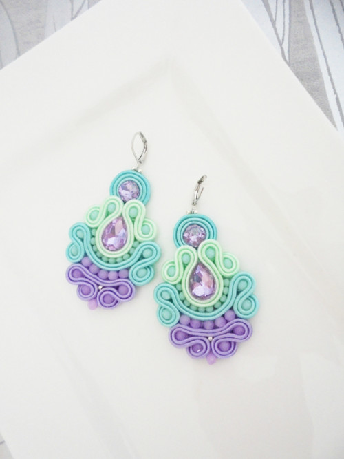 Soutache náušnice — foto 2