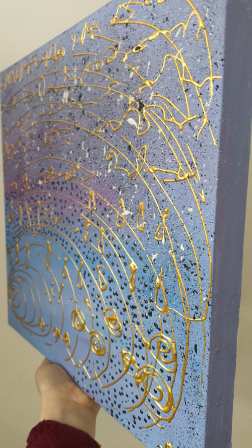 Abstraktní harmonie 37×37 cm — foto 5