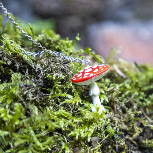Náhrdelník - muchomůrka červená — foto 5