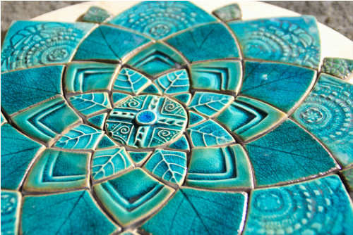Mandala z keramických komponentů 158 — foto 3