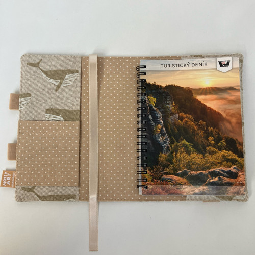 Obal na turistický deník-wander book režný — foto 4