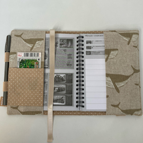 Obal na turistický deník-wander book režný — foto 5