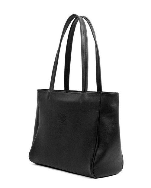Kožená taška BIG SHOPPER - černá — foto 3