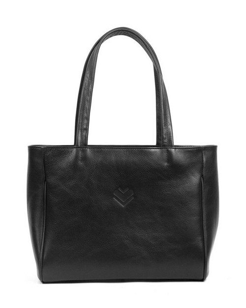Kožená taška BIG SHOPPER - černá — foto 2