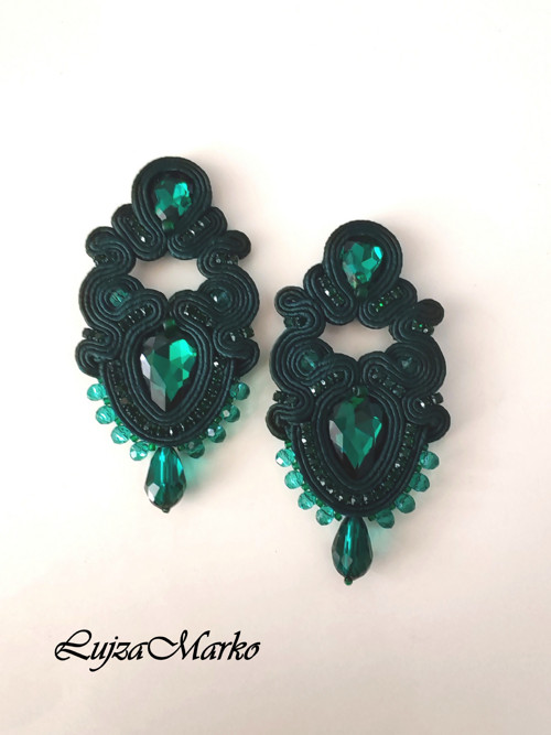 Gisela soutache /sutaš náušnice — foto 3