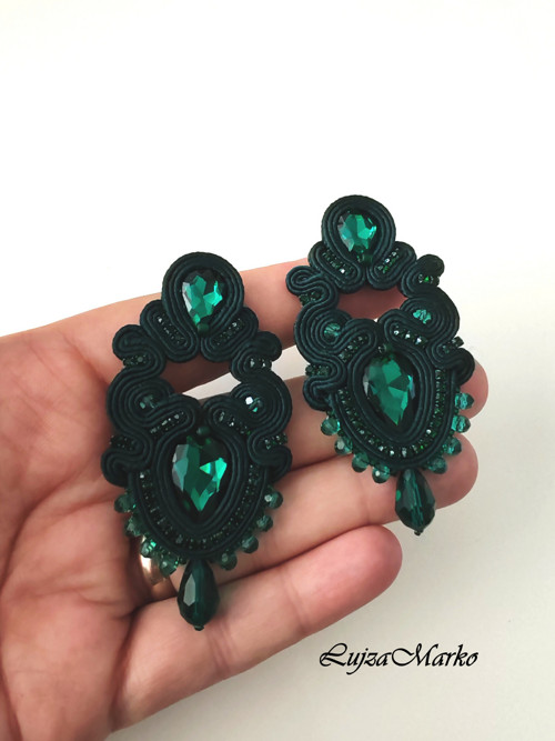 Gisela soutache /sutaš náušnice — foto 2