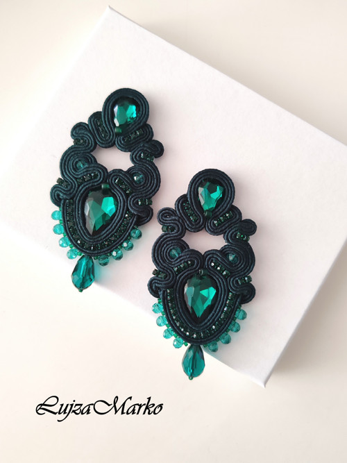 Gisela soutache /sutaš náušnice — foto 6