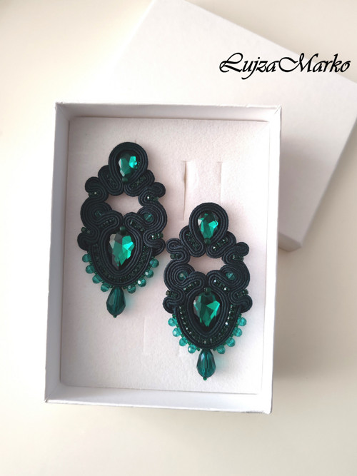 Gisela soutache /sutaš náušnice — foto 5