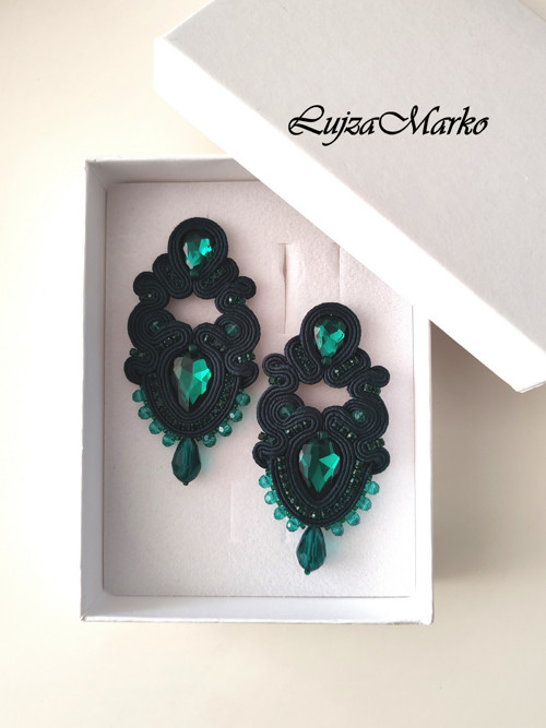 Gisela soutache /sutaš náušnice — foto 4