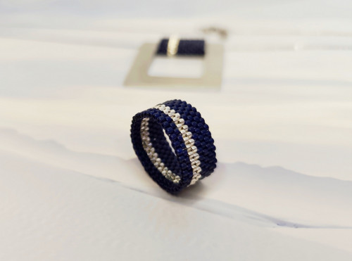 Prstýnek Navy & silver — foto 2