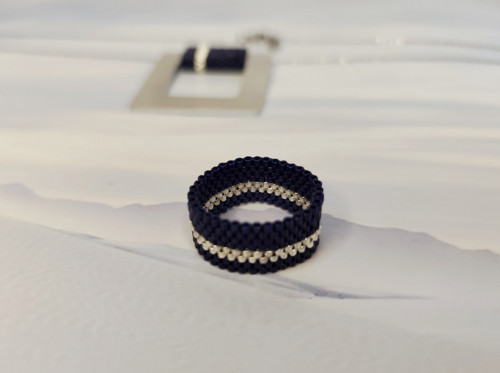 Prstýnek Navy & silver — foto 3