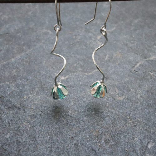 Mořská víla - náušnice květ — foto 6