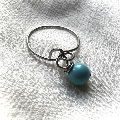Ocelový prsten Sem Tam s tyrkenitem — foto 2