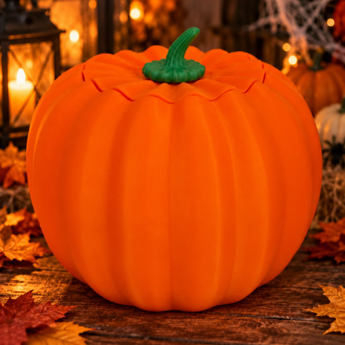 Halloweenská dýně s děsivým obličejem — foto 2