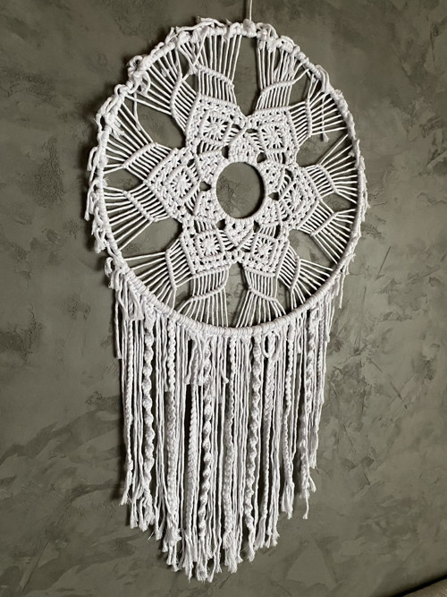 Velký svatební lapač snů - macramé — foto 2
