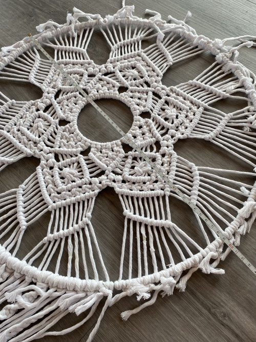 Velký svatební lapač snů - macramé — foto 5