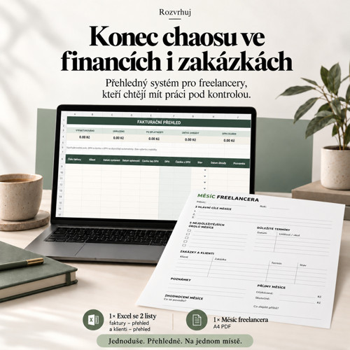 Freelancer Set – finance, klienti a měsíční plán — foto 3