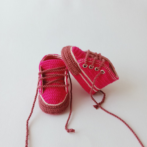 Háčkované tenisky - 9 cm — foto 5