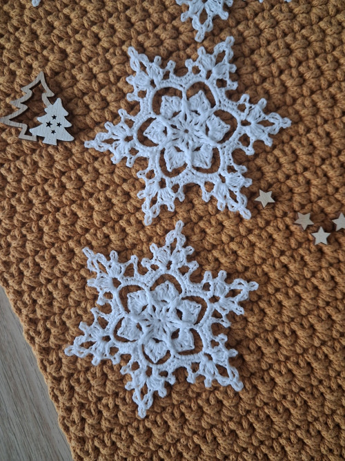 Háčkovaná vločka, hvězdička — foto 4