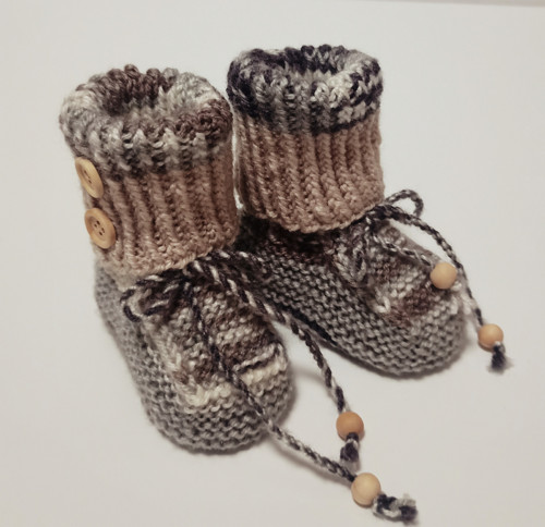 Pletené bačkůrky - 9 cm — foto 5