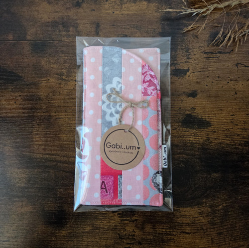 Měkké pouzdro na brýle- růžový patchwork — foto 3