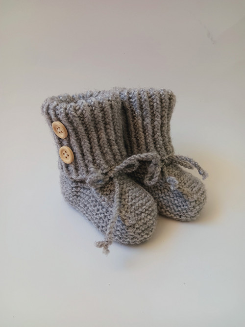 Pletené bačkůrky - 10 cm — foto 4