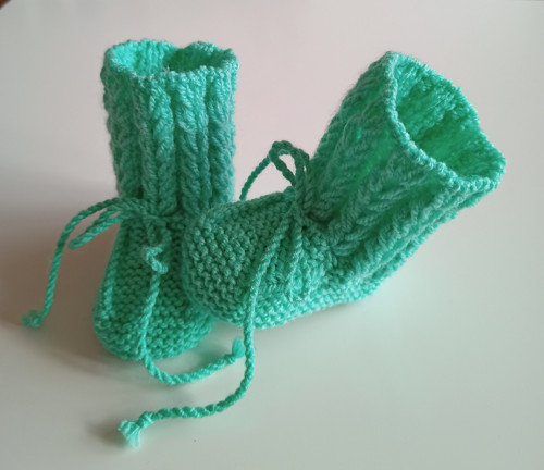 Pletené bačkůrky - 10 cm — foto 5