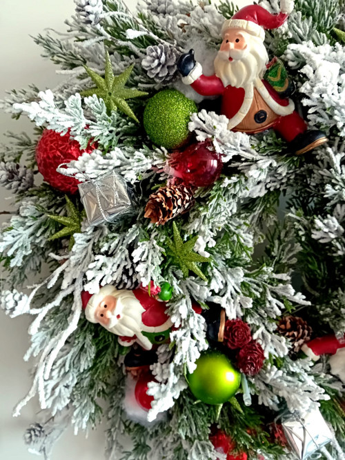 Vánoční věnec se světýlky — foto 4