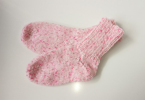 Pletené ponožtičky - 13 cm — foto 3