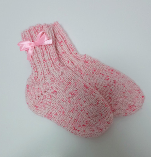 Pletené ponožtičky - 12 cm — foto 4