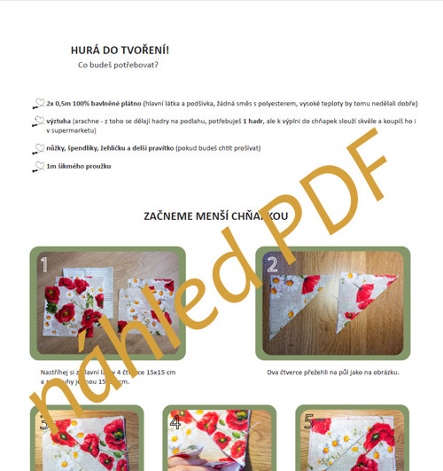 Kuchyňské chňapky - návod PDF — foto 2