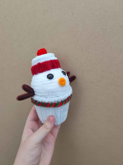 Sněhuláčkový muffin — foto 2