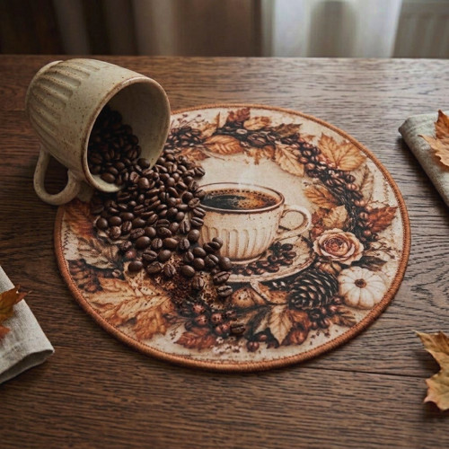 Podzimní káva ... prostírání — foto 4