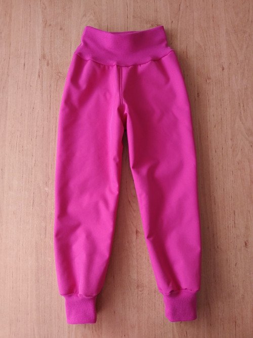 Softshellky zimní s beránkem fuchsiové — foto 2